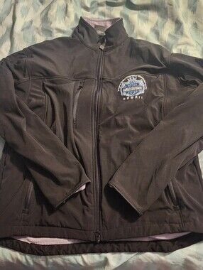 Harley-Davidson Honolulu Hawaii Embroidered Zip Front Soft-Shell Jacket Men's L
